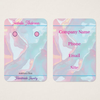 Cartes De Visite Collection Luxe Rose Pâle Menthe Douce Or Moderne
