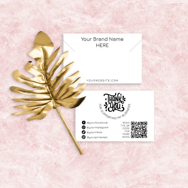 Cartes De Visite Collier Bijoux Afficher Moderne Simple Noir Blanc (Créateur téléchargé)