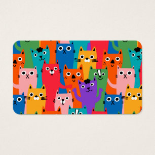 Cartes De Visite Colorful cats