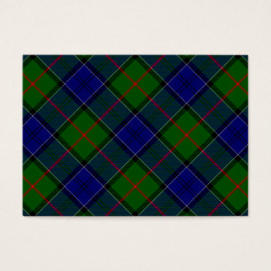 Cartes De Visite Colquhoun tartan bleu vert plaid