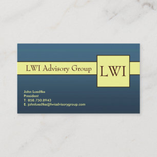 Cartes de visite - commande à façon de LWI