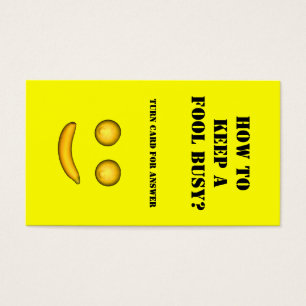 Cartes De Visite Comment Garder Un Fool Occupé