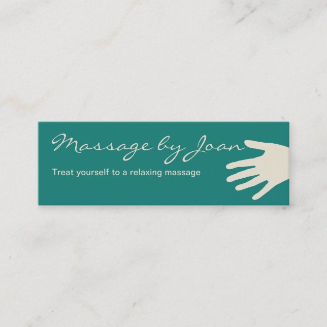 Cartes de visite compactes pour massage (Devant)