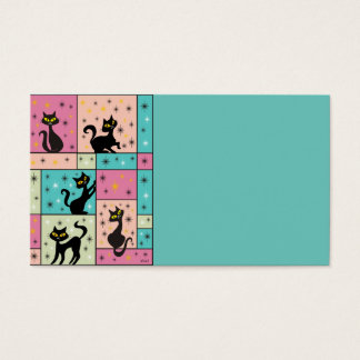 Cartes De Visite Composition avec 5 Black Cats