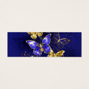 Cartes De Visite Composition avec papillons de saphir