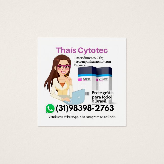 Cartes De Visite Comprar Cytotec Misoprostol Rapo (Devant)