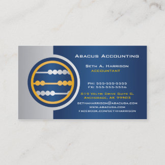 Cartes de visite comptables Blue Abacus