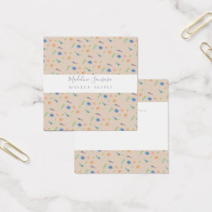 Cartes De Visite Concepteur d'événement botanique de fleurs sauvage