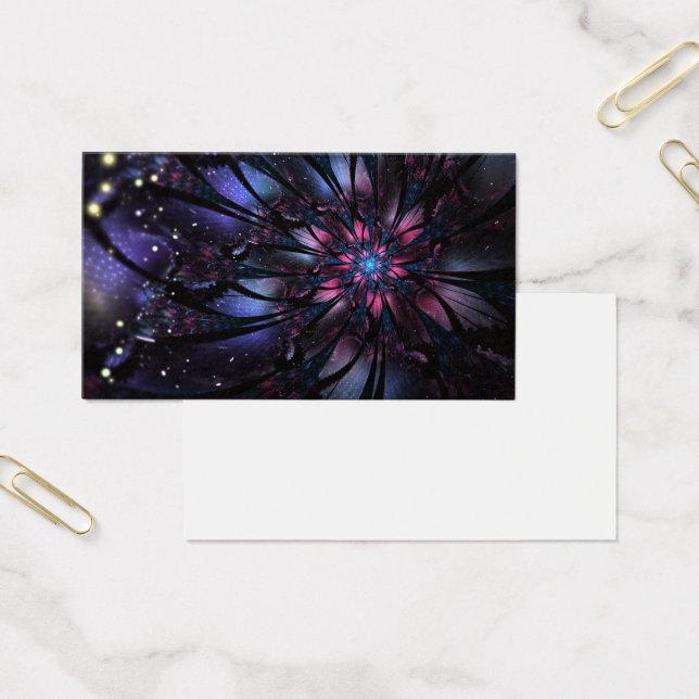 Cartes De Visite Conception Abstraite des fleurs fractales. (Bureau)