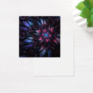 Cartes De Visite Conception Abstraite des fleurs fractales.