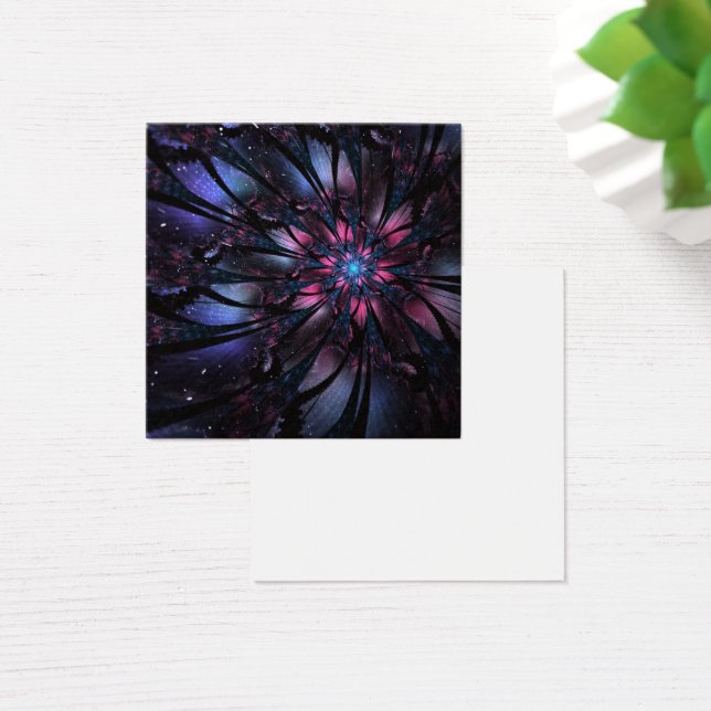 Cartes De Visite Conception Abstraite des fleurs fractales. (Bureau)