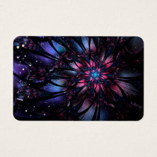 Cartes De Visite Conception Abstraite des fleurs fractales.
