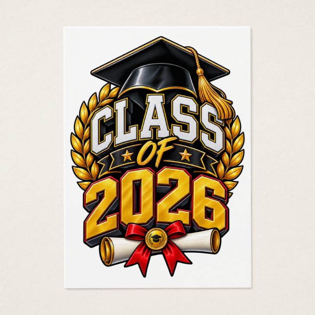 Cartes De Visite Conception de célébration de remise des diplômes d (Devant)