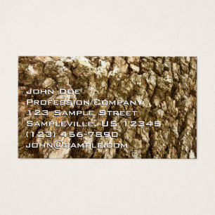 Cartes De Visite Conception de texture naturelle d'écorce d'arbre I