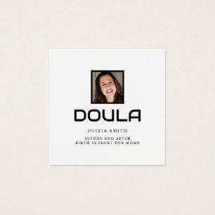 Cartes De Visite Conception d'identité de nom de photo de doula pro