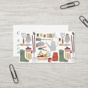 Cartes de visite - Conception d'outils de jardin