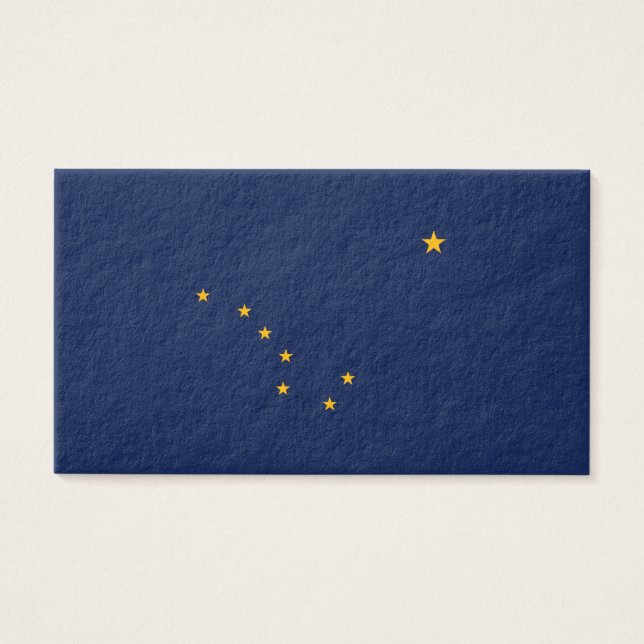 Cartes De Visite Conception du drapeau de l'État de l'Alaska (Devant)