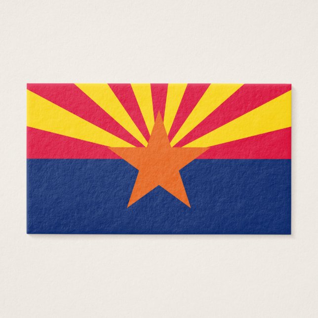 Cartes De Visite Conception du drapeau de l'État de l'Arizona (Devant)