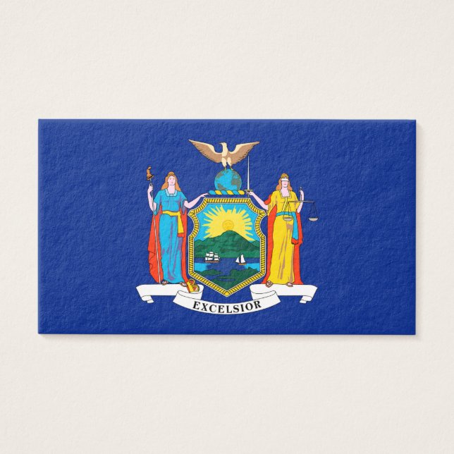 Cartes De Visite Conception du drapeau de l'État de New York (Devant)