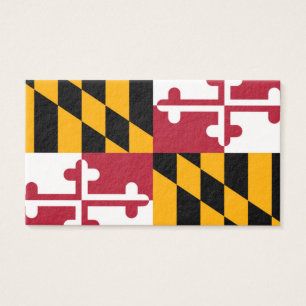 Cartes De Visite Conception du drapeau de l'État du Maryland