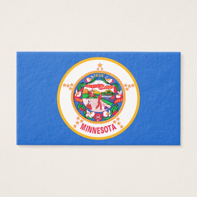 Cartes De Visite Conception du drapeau de l'État du Minnesota (Devant)