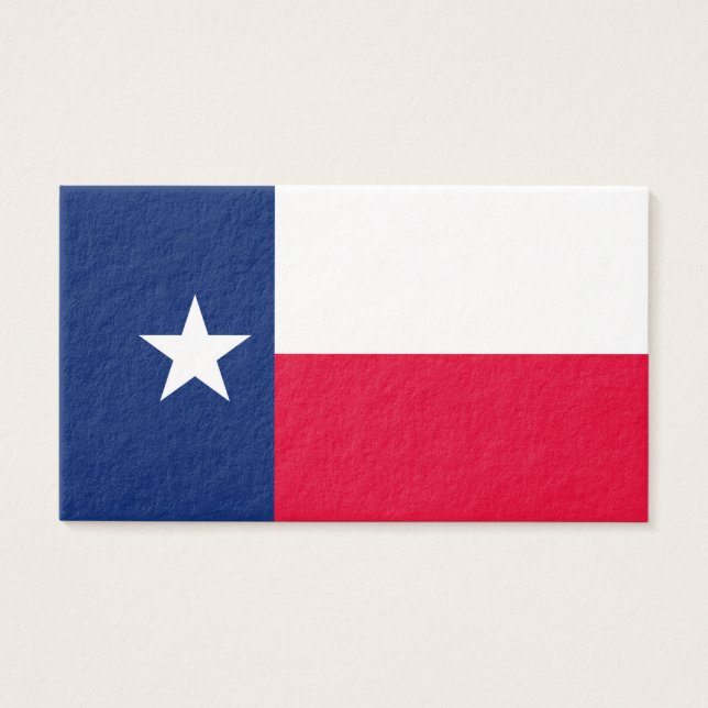 Cartes De Visite Conception du drapeau de l'État du Texas (Devant)
