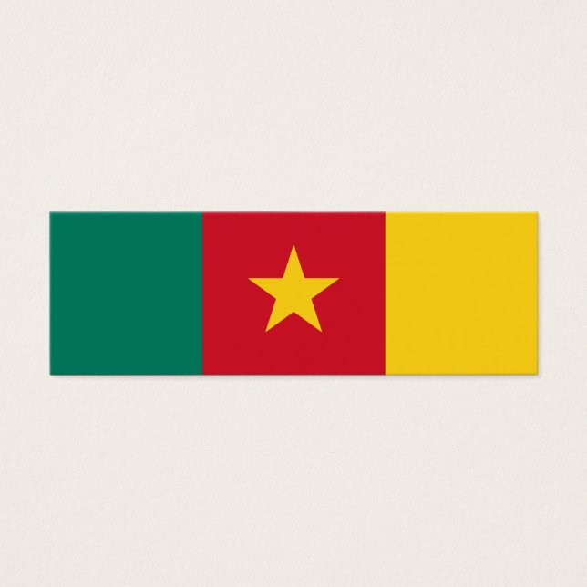 Cartes De Visite Conception du drapeau du Cameroun (Devant)