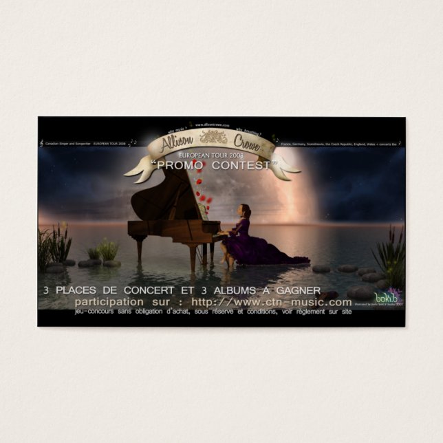 Cartes De Visite Concours Allison-Crowe (Devant)