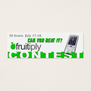 Cartes De Visite Concours de Fruitiply