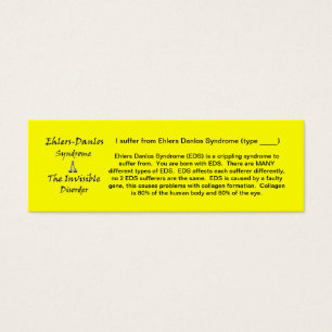 Cartes De Visite Conscience d'EDS - maigre