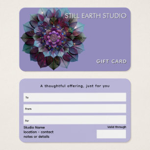Cartes De Visite Conseil des Feuilles Mandala