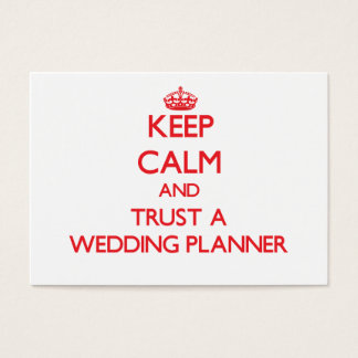 Cartes De Visite Conserver le calme et faire confiance à un Wedding