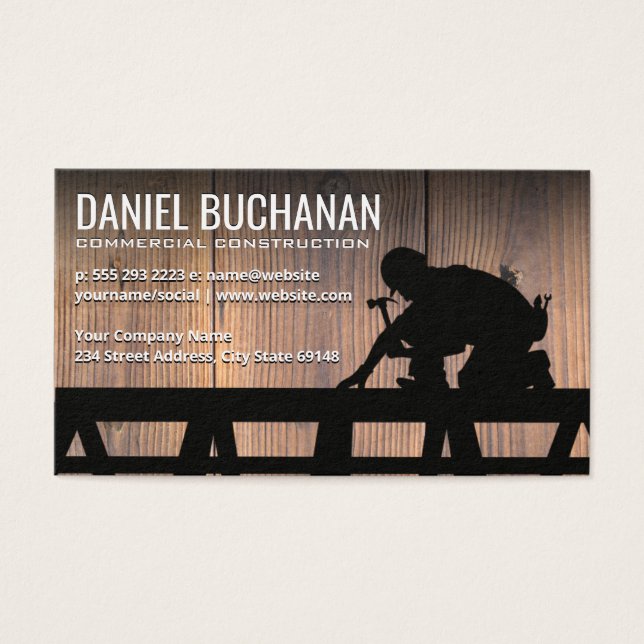 Cartes De Visite Construction commerciale | Tradesman (Devant)