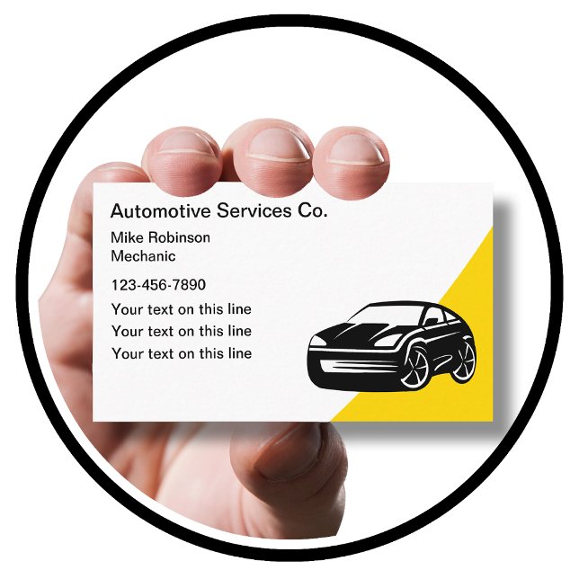 Cartes de visite Cool Automotive Services (Créateur téléchargé)