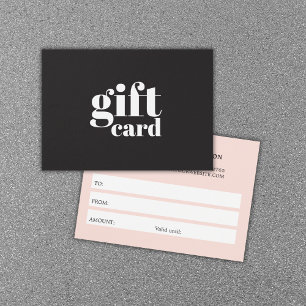 Cartes De Visite Cool Black Pastel Bold Beauté White Stripes
