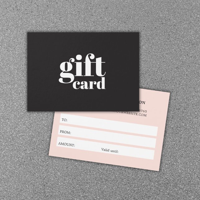 Cartes De Visite Cool Black Pastel Bold Beauté White Stripes (Créateur téléchargé)