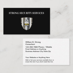 Cartes de visite Cool Business Security Services