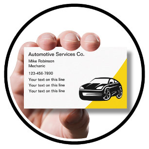 Cartes de visite cool des services automobiles