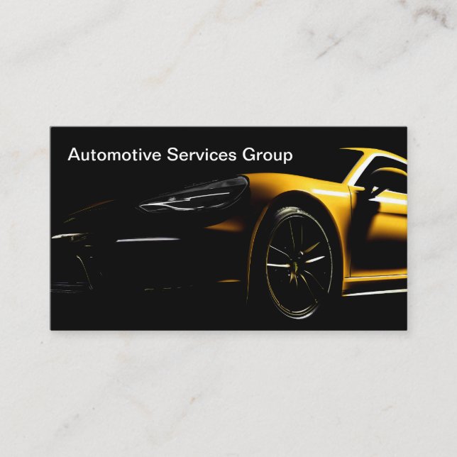 Cartes de visite Cool des services automobiles (Devant)