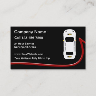 Cartes de visite Cool du service de taxi
