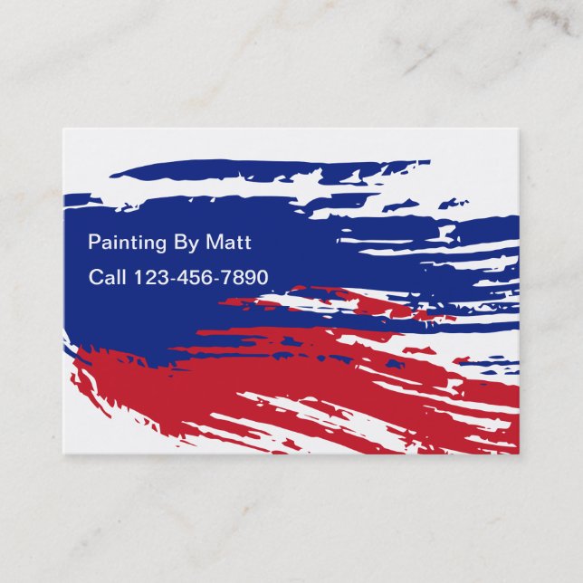 Cartes de visite Cool Painter (Devant)