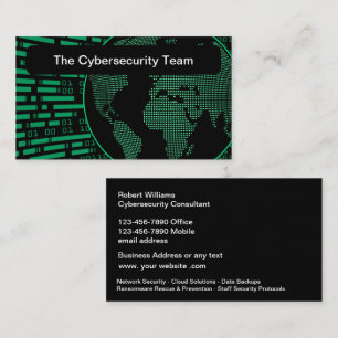 Cartes de visite cool pour la défense en cybersécu