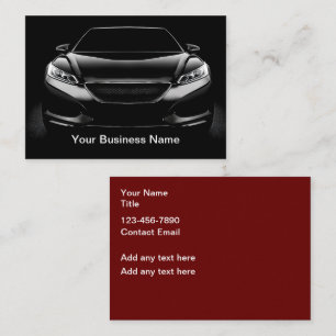 Cartes de visite cool pour l'automobile