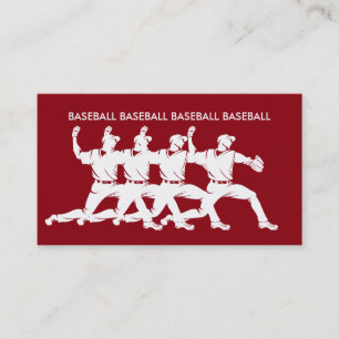Cartes de visite cool pour le baseball