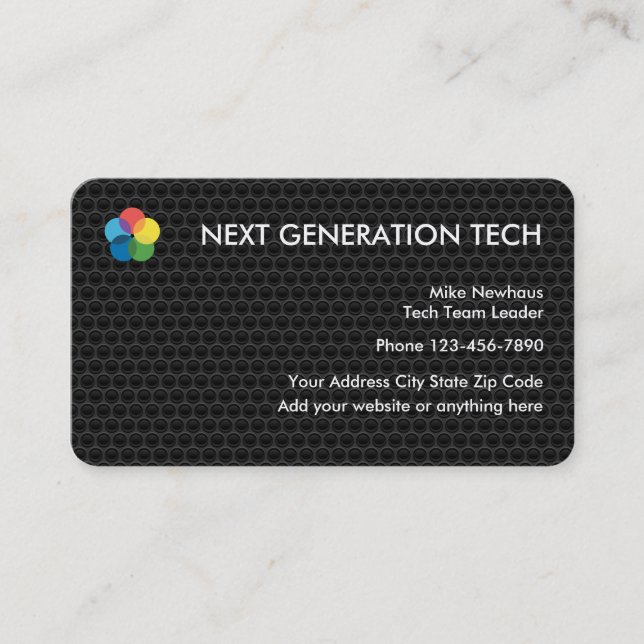 Cartes de visite Cool Tech Logo (Devant)