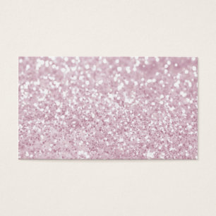 Cartes De Visite Copie rose Girly de photo de parties scintillantes