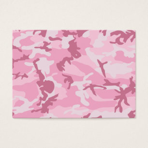 Cartes De Visite Copie rose mignonne de camouflage