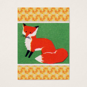 Cartes De Visite Copie vintage de Fox rouge