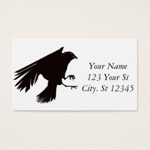 Cartes De Visite Corbeau noir vol Thunder_Cove