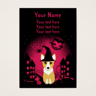 Cartes De Visite Corgi Witch